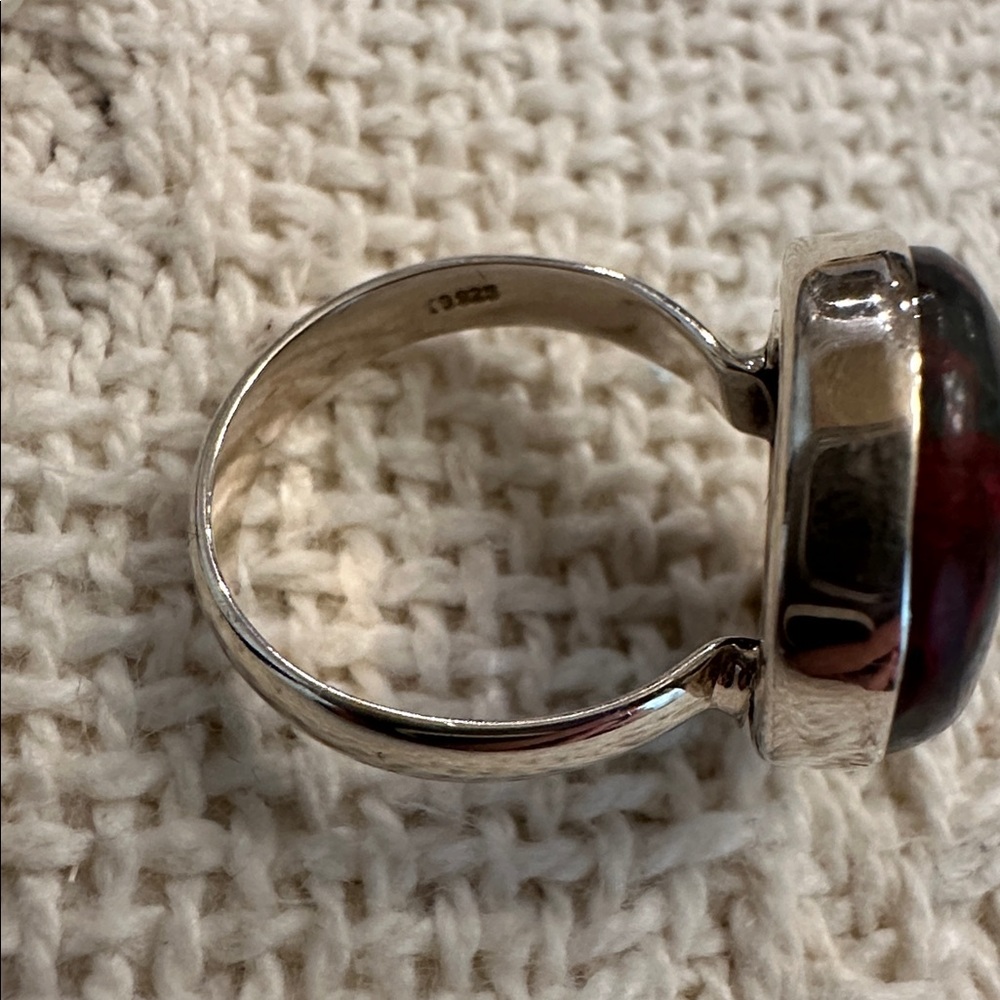 Sonora Sunrise Jasper Sterling Ring - Picture 5 of 7